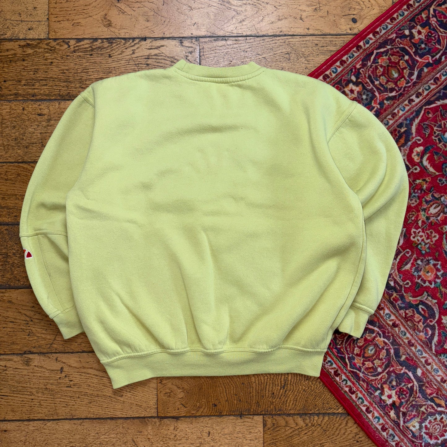 Vintage 90s Ellesse Green Embroidered Boxy Sweatshirt - M
