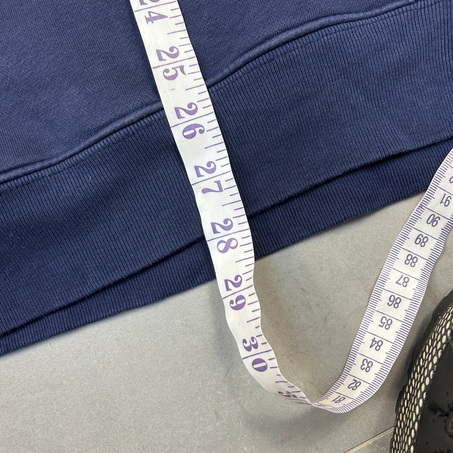 Vintage 00s Gap Spellout Navy Embroidered Hoodie Sweatshirt - XL