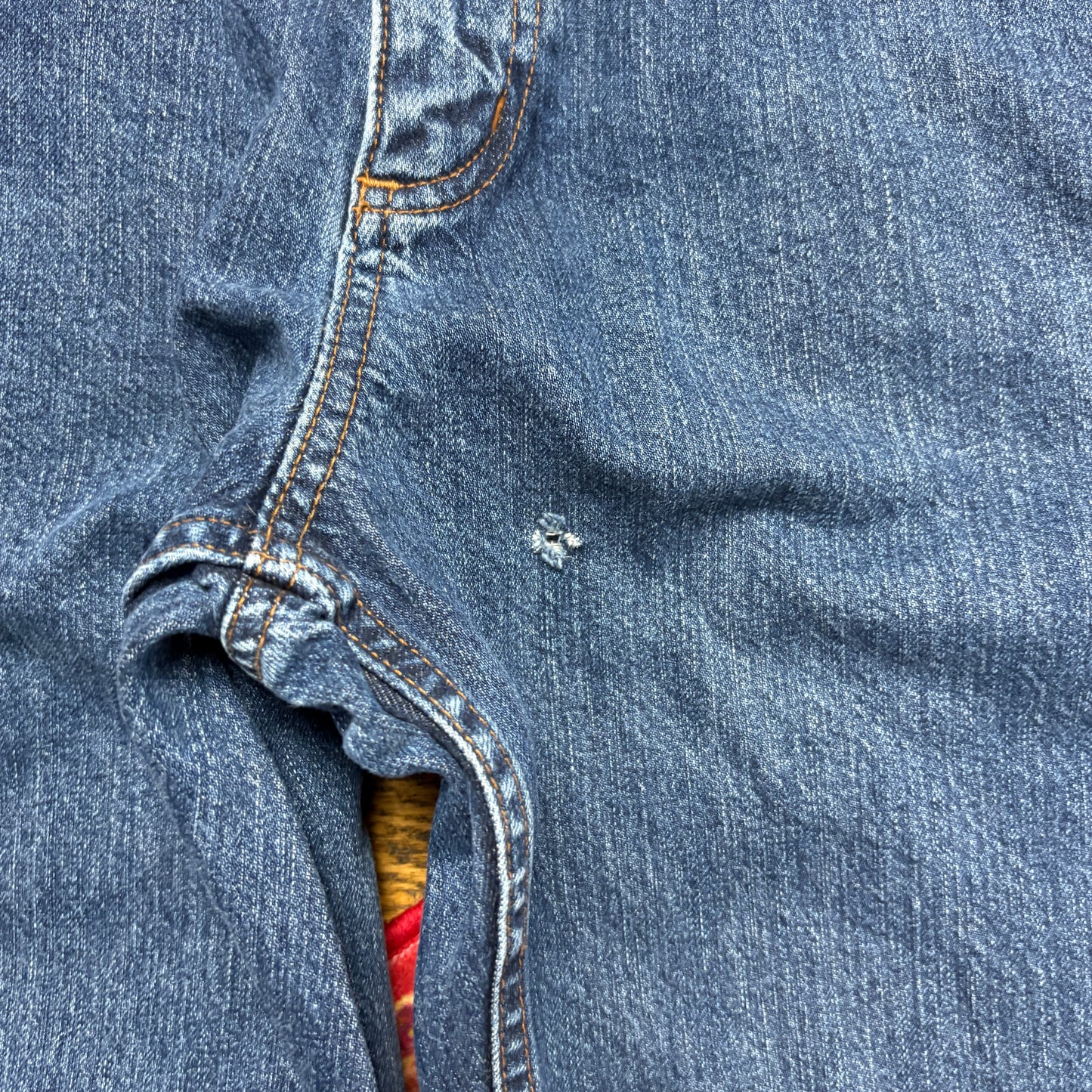 Vintage Carhartt Workwear Carpenter Baggy Blue Jeans - 33S