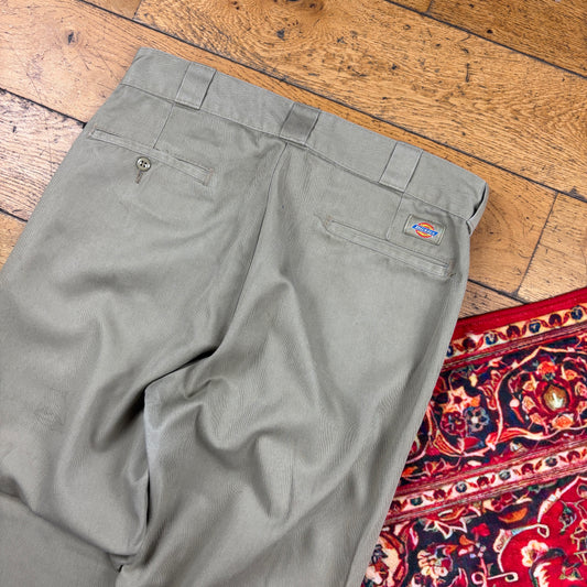 Vintage Dickies 874 Cream Skate Trousers - 33