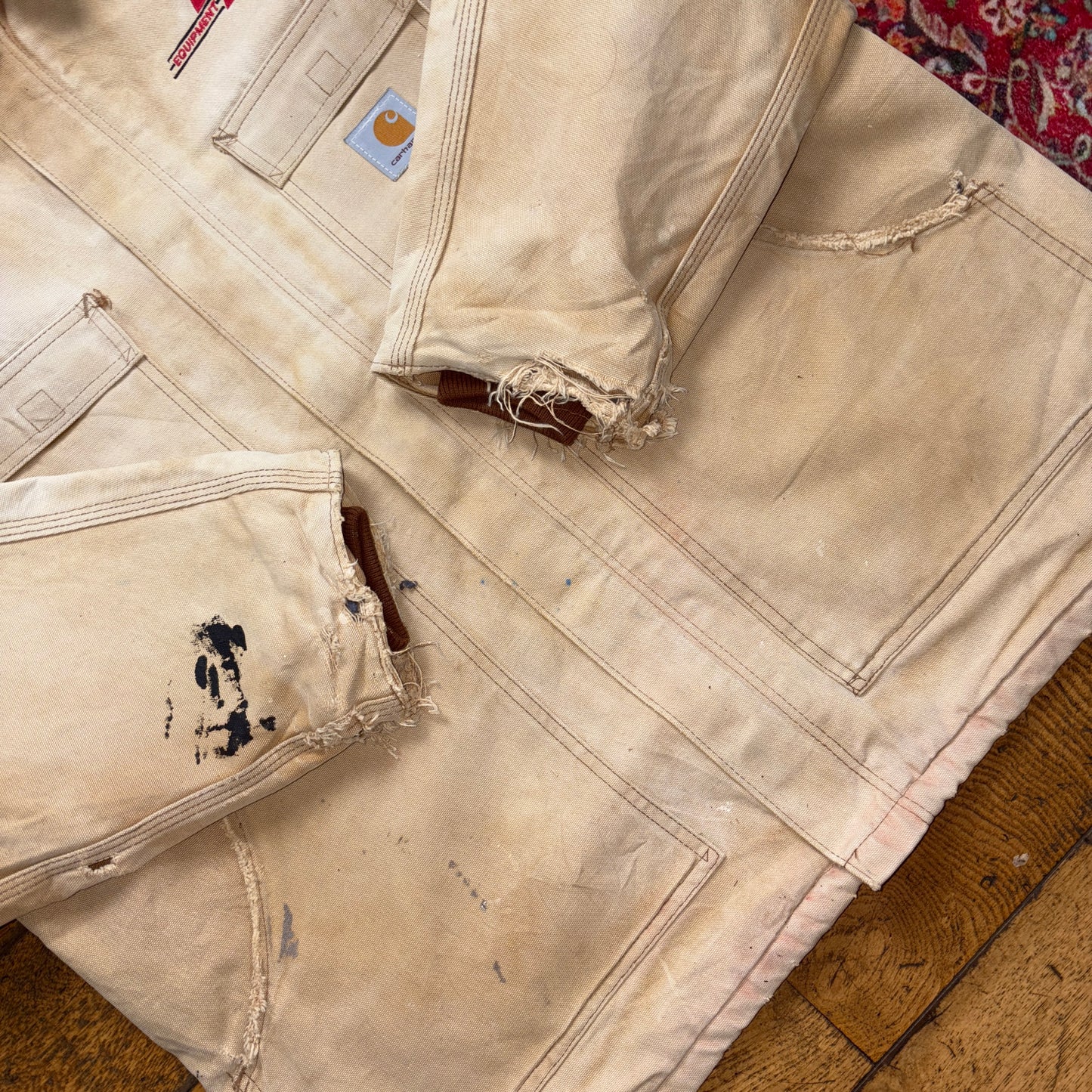 Vintage Carhartt Brown Cream Arctic Workwear Jacket - XL