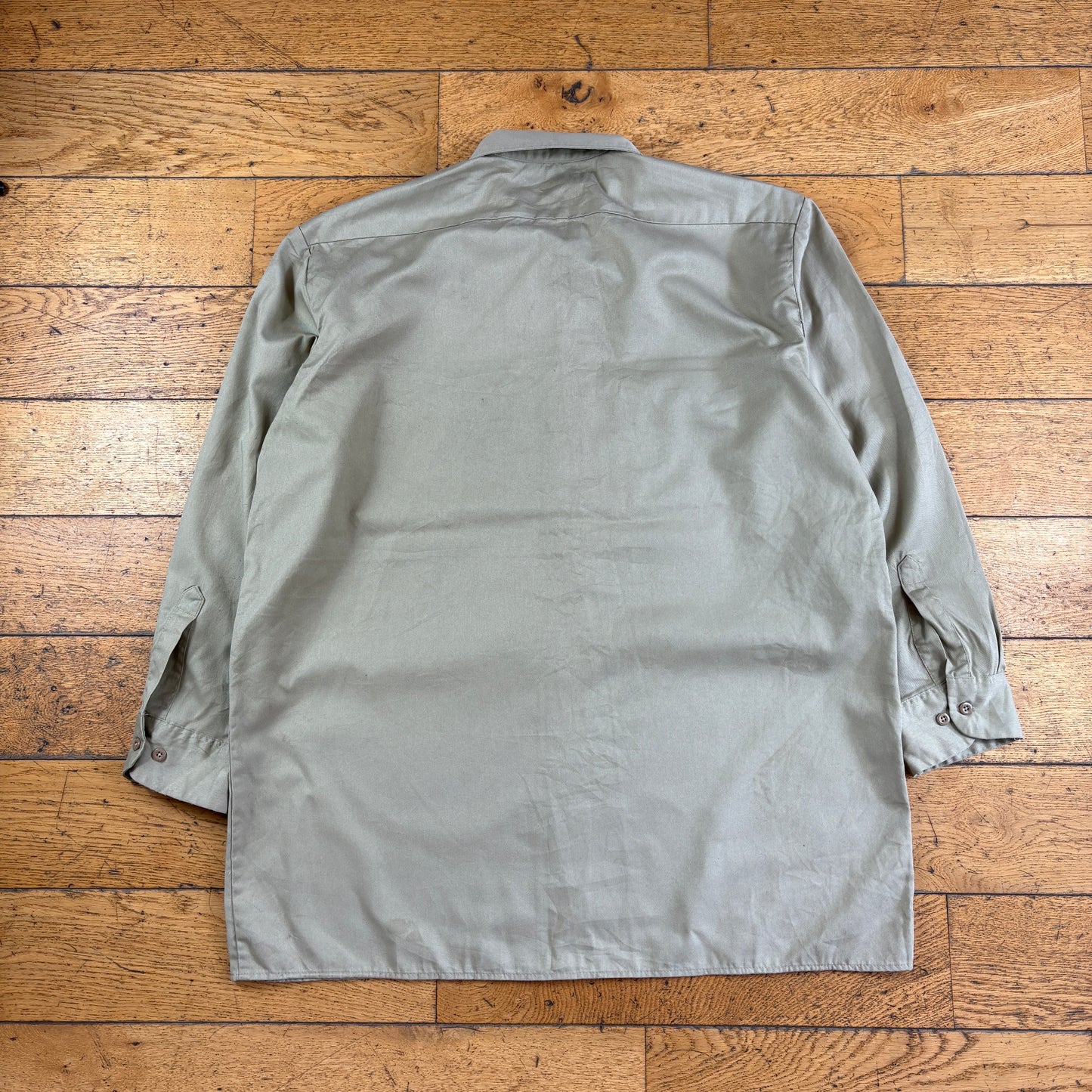 Vintage Dickies Cream Brown Workwear Shirt - XL