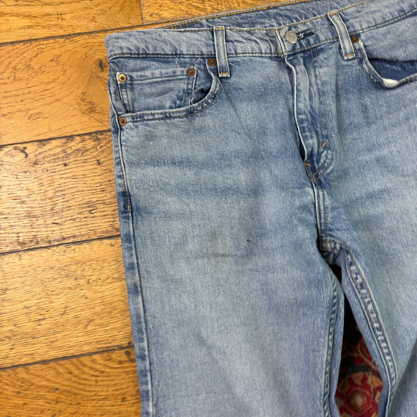 Vintage Levis 512 Skinny Blue Denim Jeans - 32