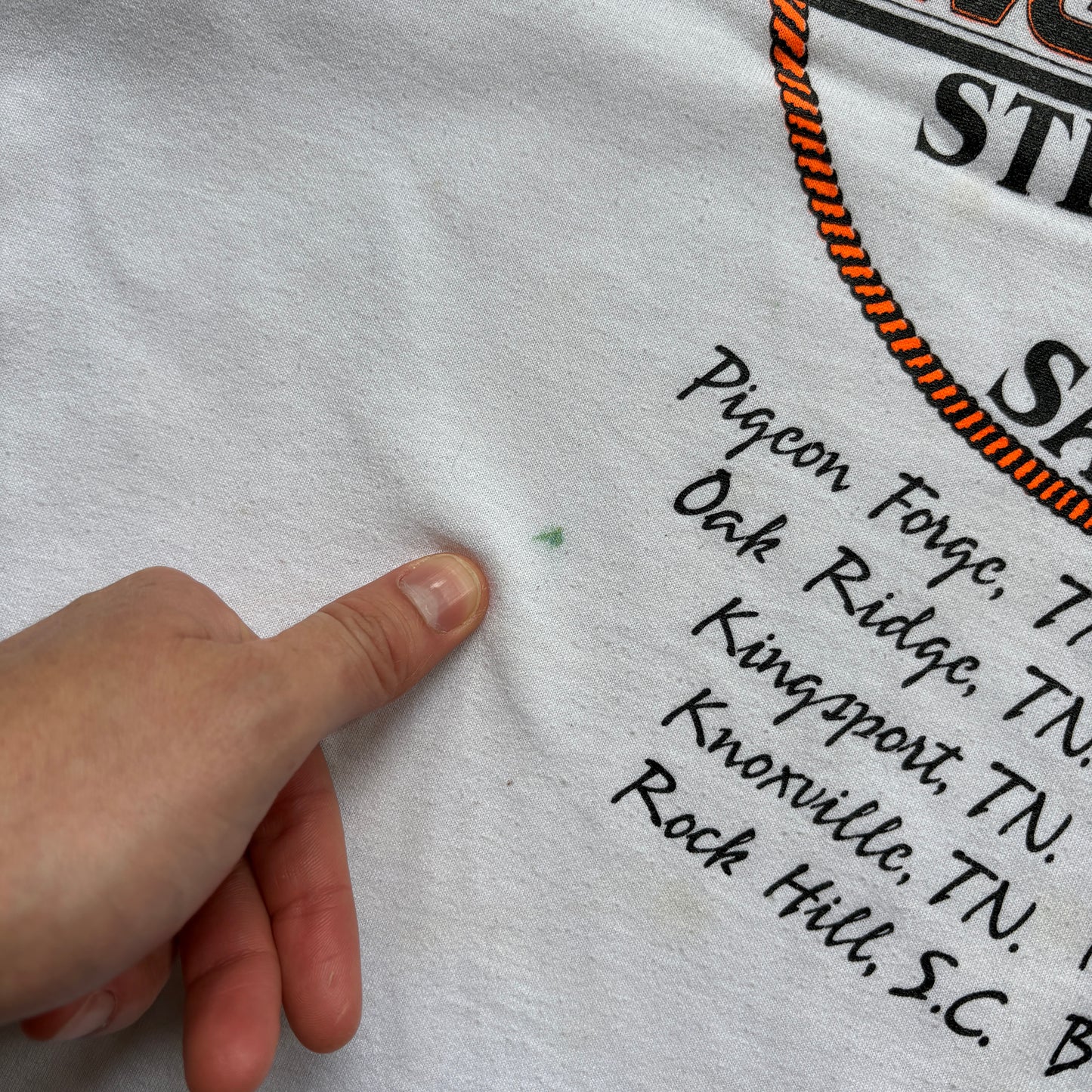 Vintage 90s Cow Single Stitch White Graphic T-Shirt - S
