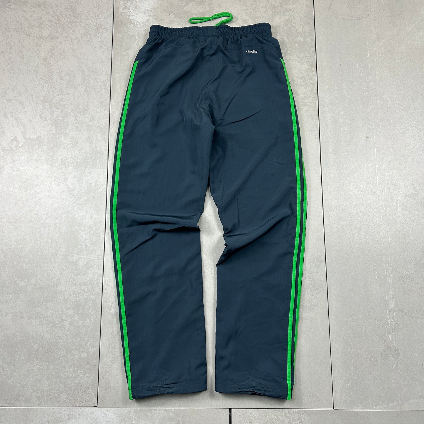 Vintage Adidas Baggy Grey Tracksuit Sweatpants Track Pants Bottoms - S