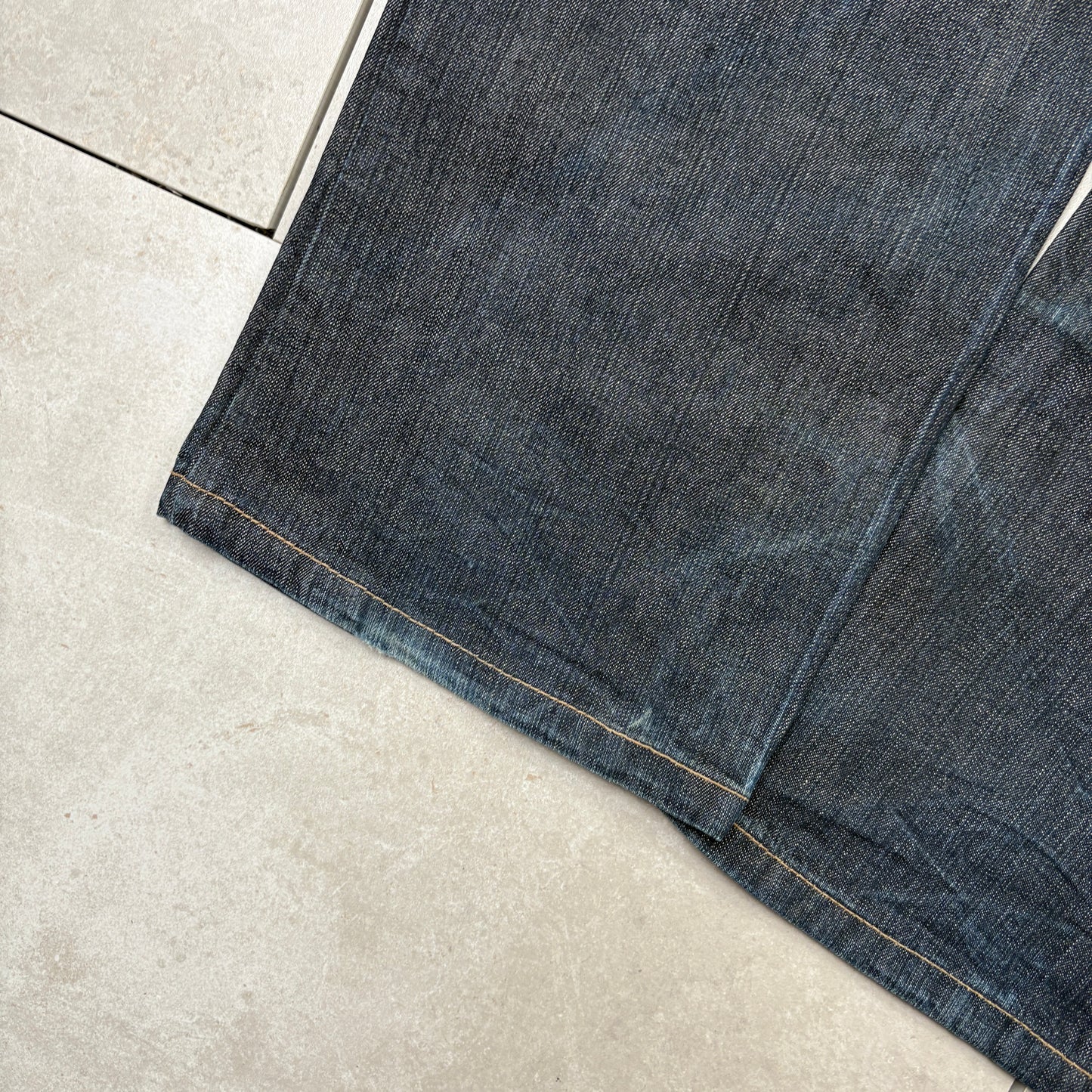 Vintage Phat Farm Embroidered Hip Hop Blue Baggy Jeans - 34