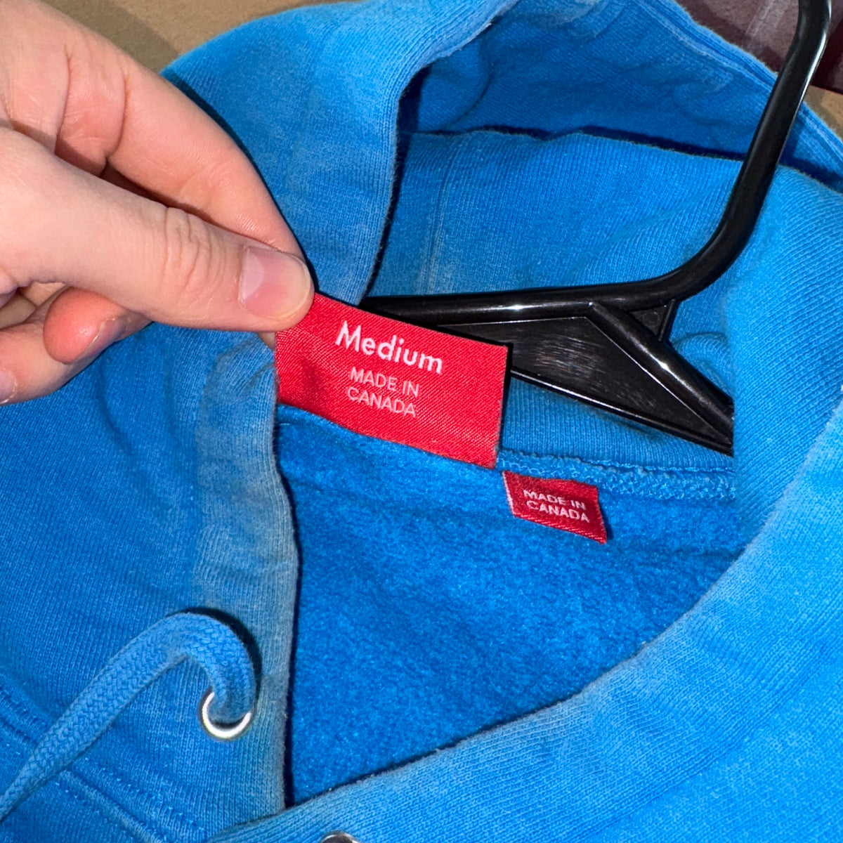 Supreme Mini Box Logo Blue Hoodie Sweatshirt - M