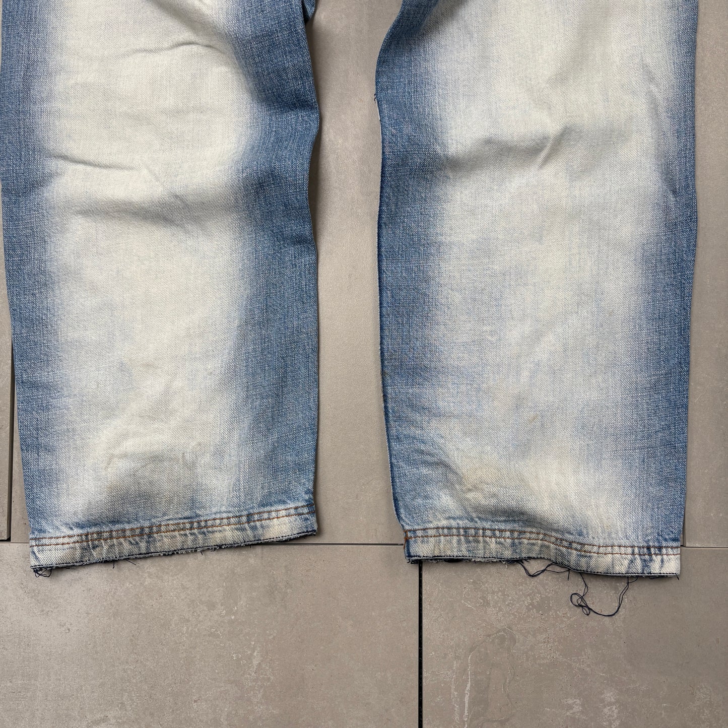 Vintage Pepe Jeans Blue Embroidered Hip Hop Baggy Jeans - 34
