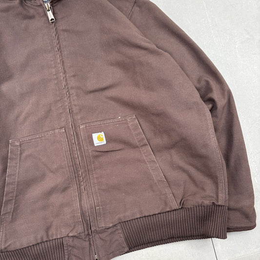 Vintage Carhartt Brown Active Workwear Jacket - XL