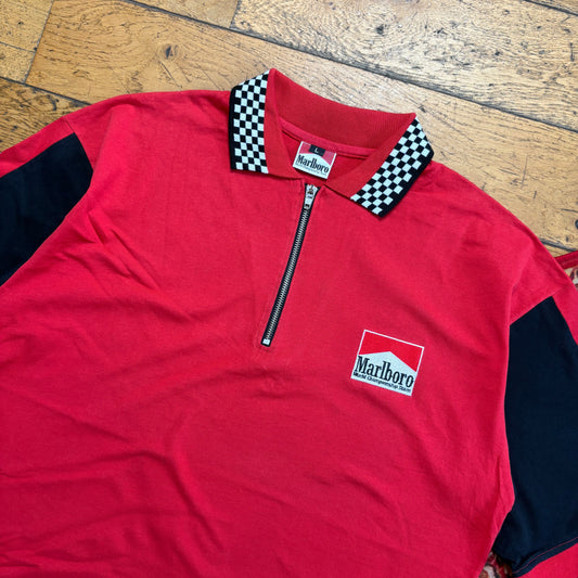 Vintage Marlboro Red Racing Polo Shirt - L