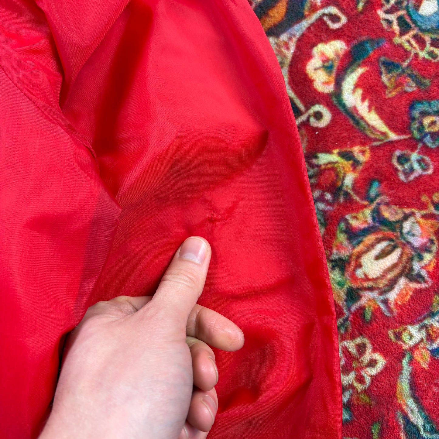 Vintage Red Nylon Coach Harrington Jacket - M