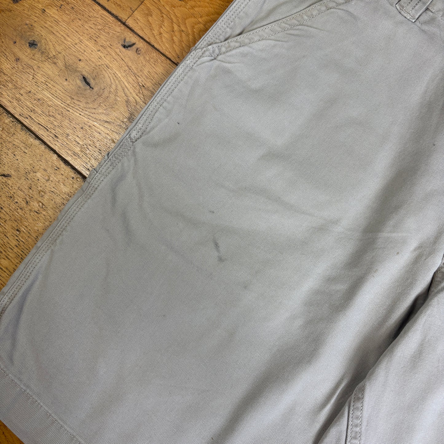 Vintage Carhartt Cream Workwear Baggy Carpenter Shorts - 34
