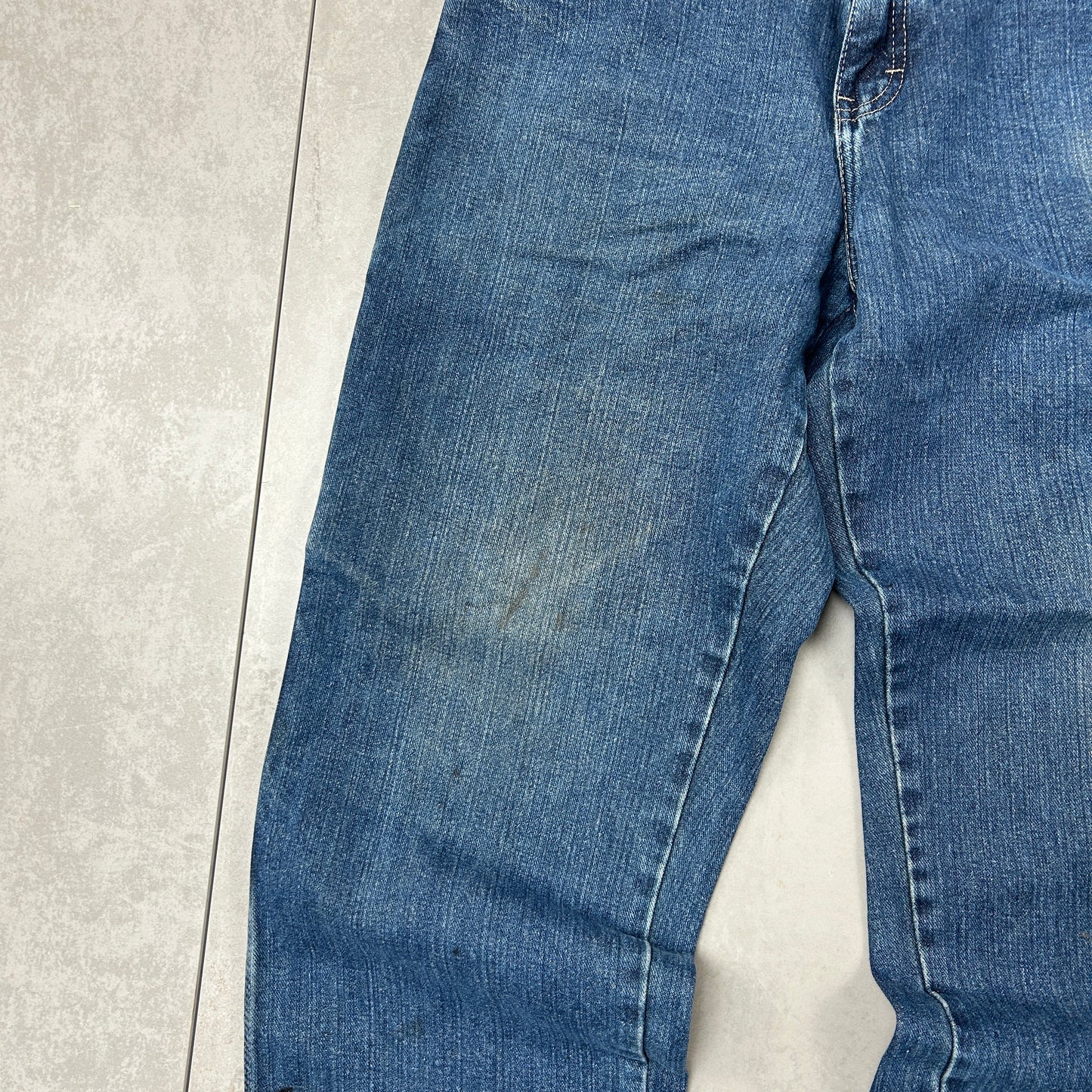 Vintage Dickies Workwear Carpenter Baggy Blue Jeans - 34