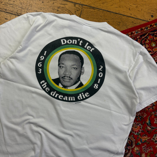 Supreme 2018 MLK White Graphic T-Shirt - XL