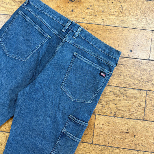 Vintage Dickies Workwear Carpenter Blue Shorts - 36