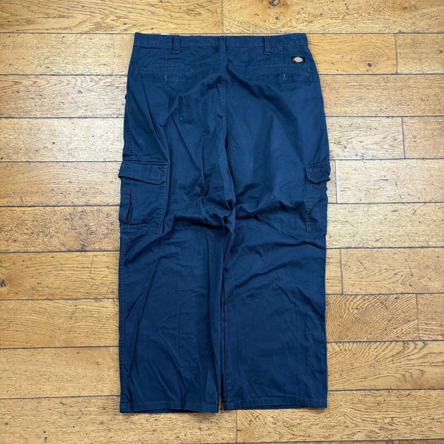 Vintage Dickies 874 Navy Skate Cargo Trousers - 38