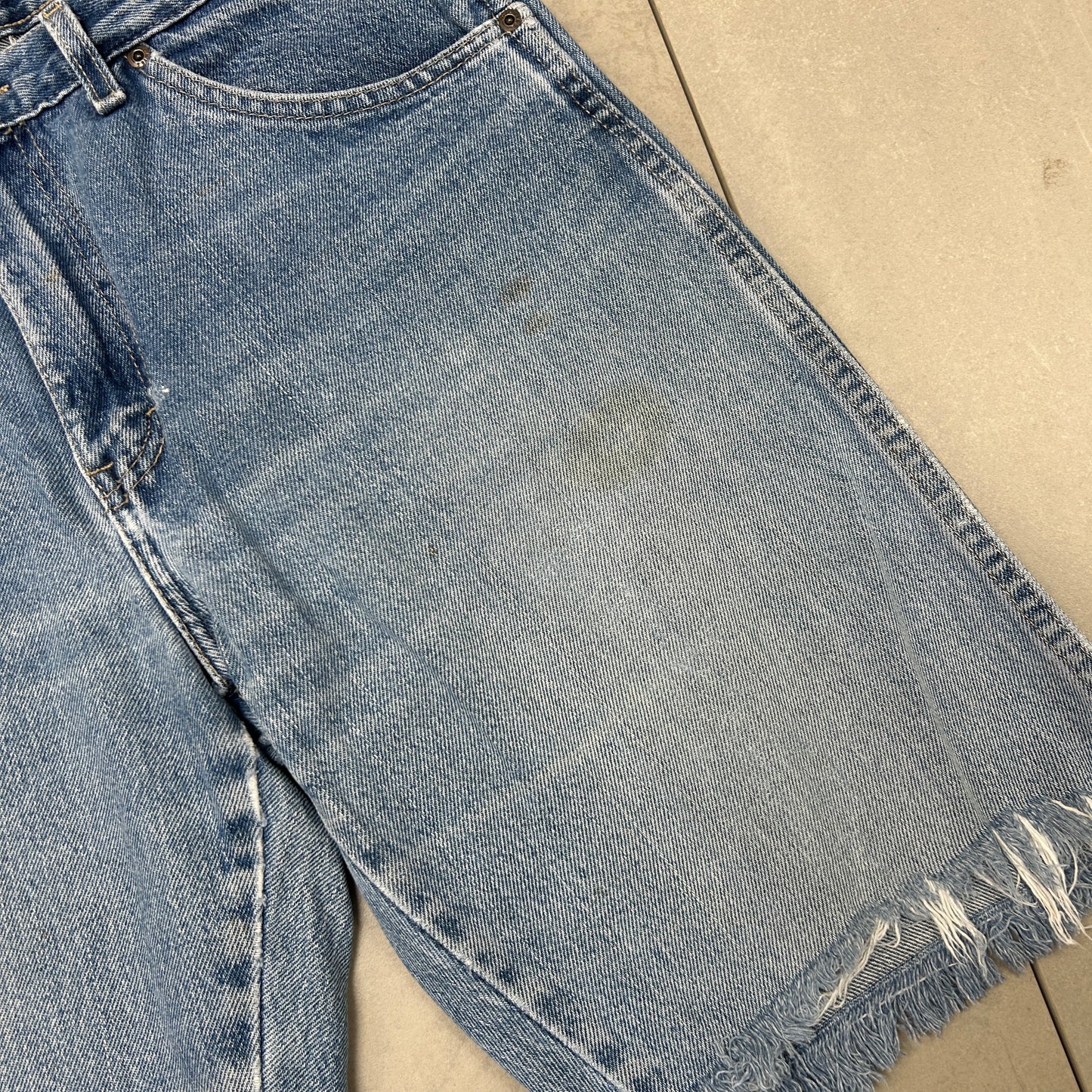 Vintage Dickies Workwear Carpenter Blue Baggy Shorts - 32