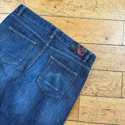 Vintage Ecko UNLTD Embroidered Blue Hip Hop Baggy Shorts Jorts - 36