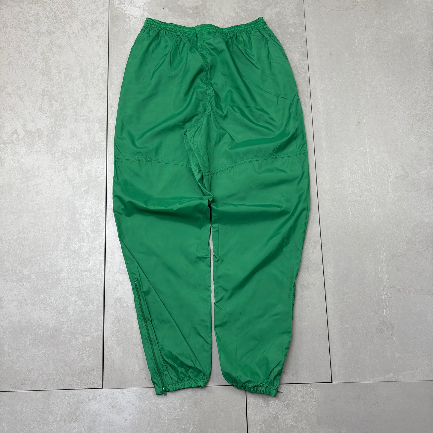 Vintage Nike Green Baggy Tracksuit Sweatpants Track Pants Bottoms - L