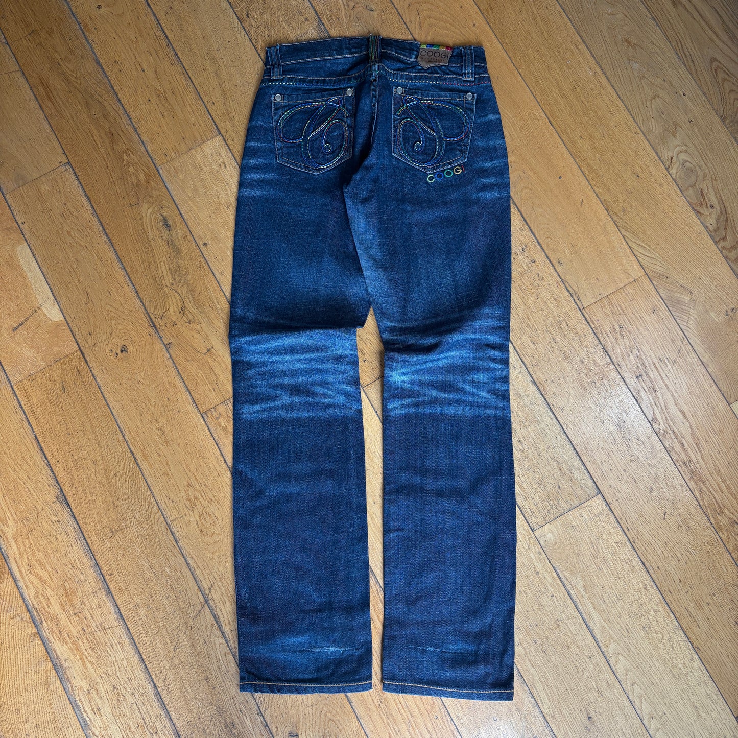 Vintage Coogi Womens Embroidered Hip Hop Y2K Jeans - Size 12