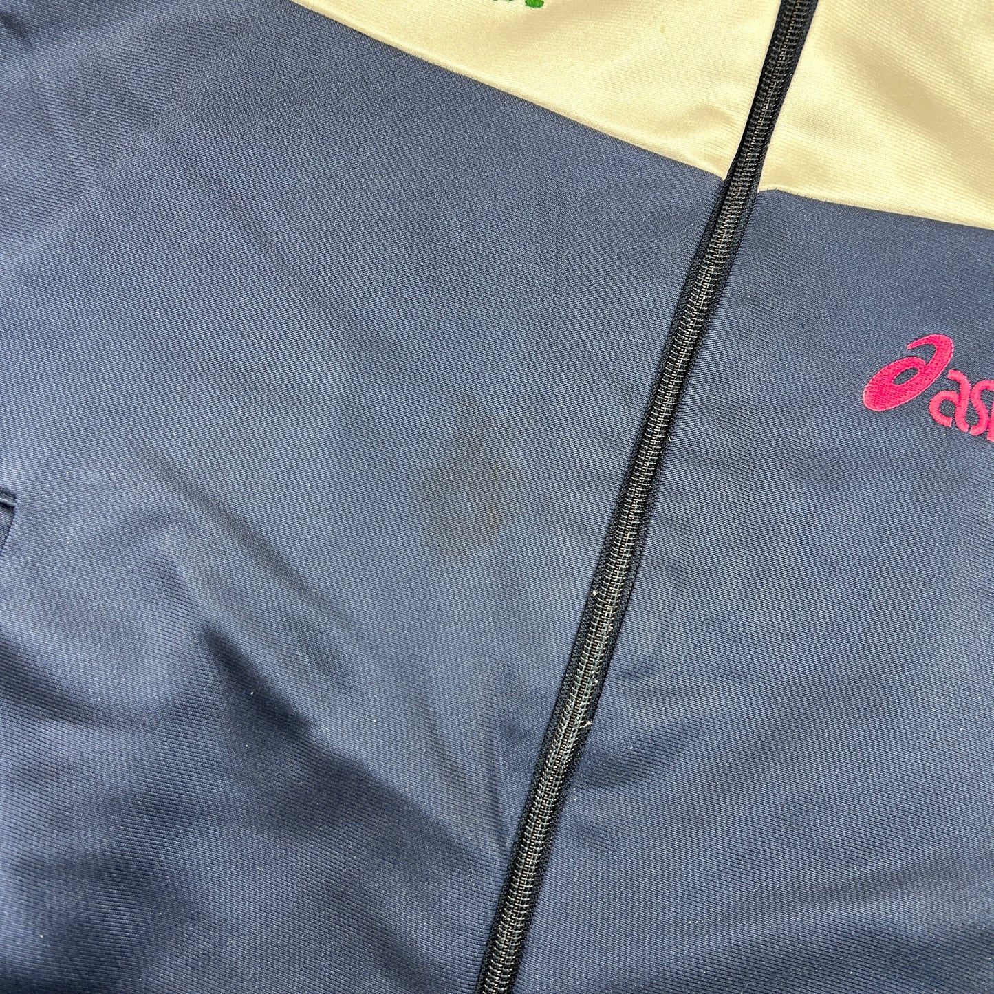 Vintage ASICS Blue Tracksuit Track Shell Windbreaker Jacket - L