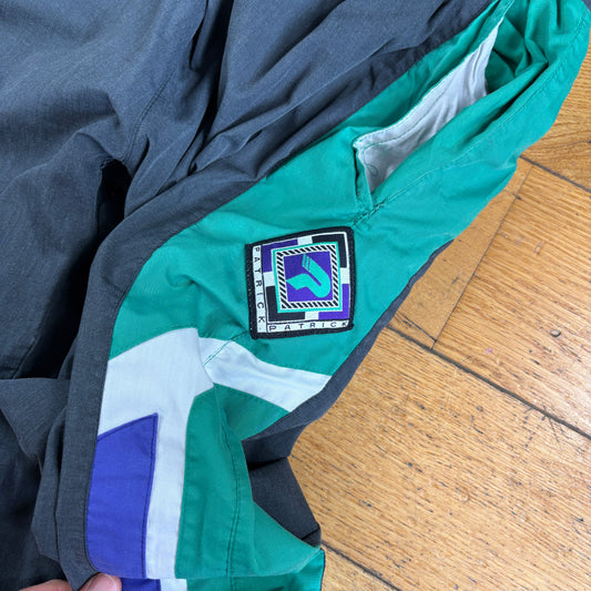 Vintage Patrick Black Baggy Tracksuit Sweatpants Track Pants Bottoms - L