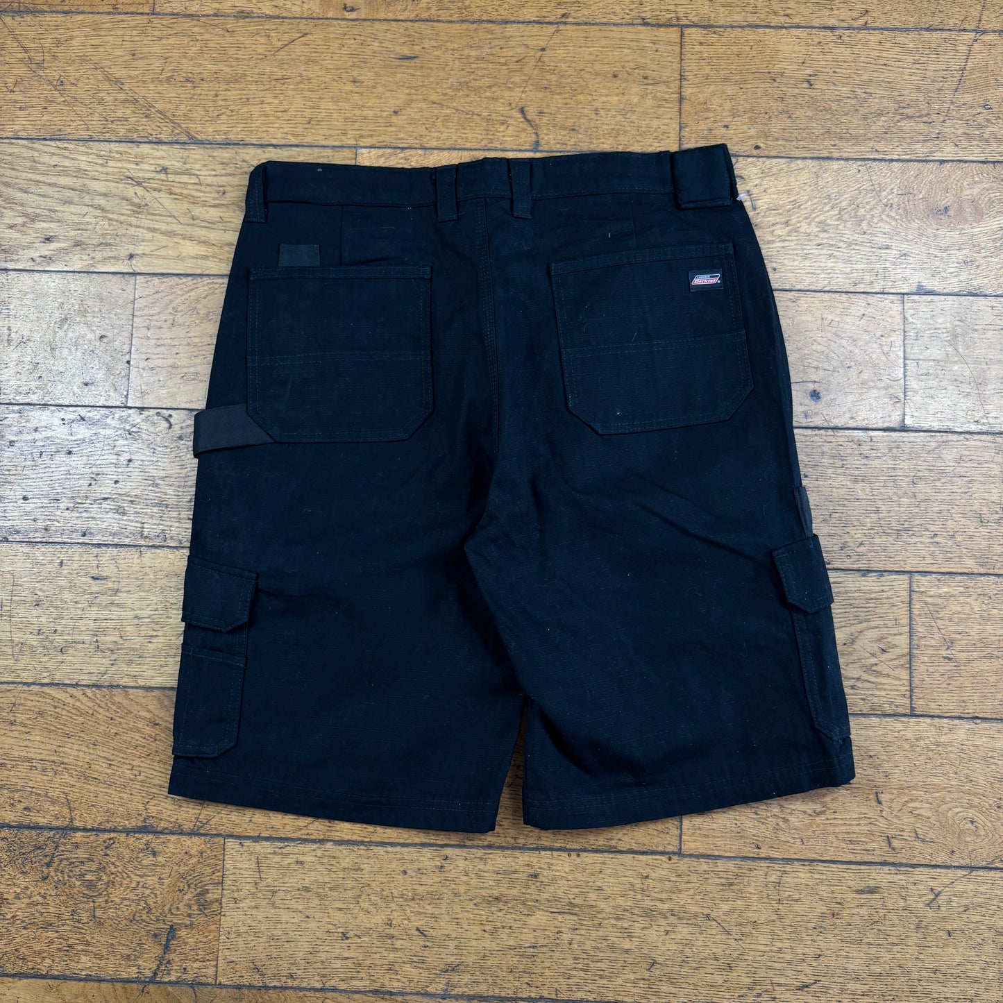Vintage Dickies Black Workwear Carpenter Baggy Shorts - 34