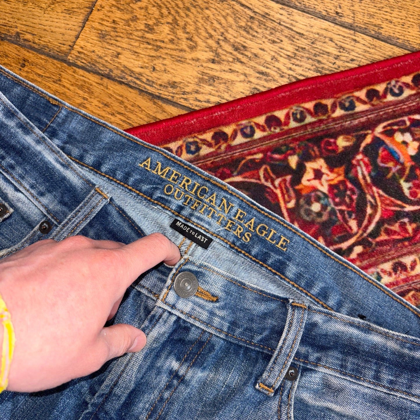 Vintage Blue Denim Shorts - 38