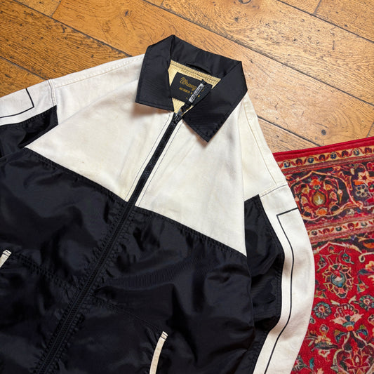 Vintage Wrangler Western White Black Workwear Jacket - XL