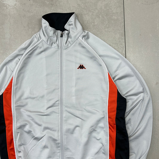 Vintage Kappa Grey Tracksuit Track Shell Windbreaker Jacket - M