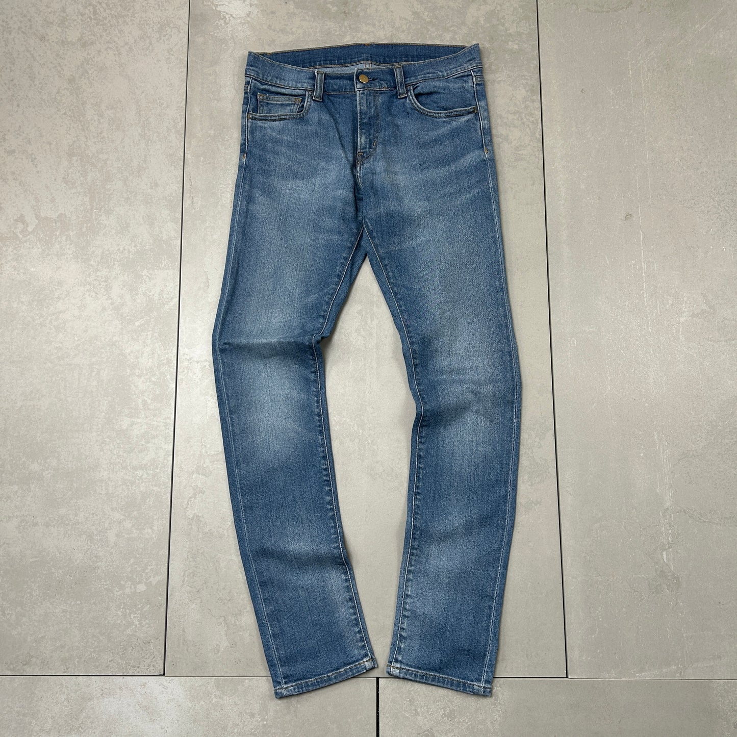 Vintage Carhartt Workwear Carpenter Slim Blue Jeans - 30