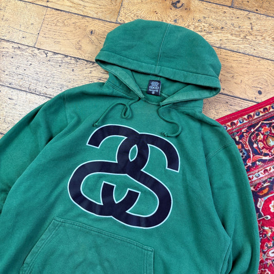 Stussy Green Hoodie Sweatshirt - M
