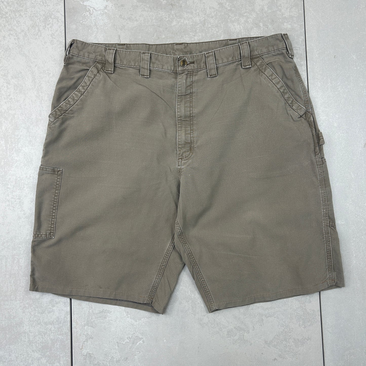 Vintage Carhartt Workwear Baggy Khaki Carpenter Shorts - 44