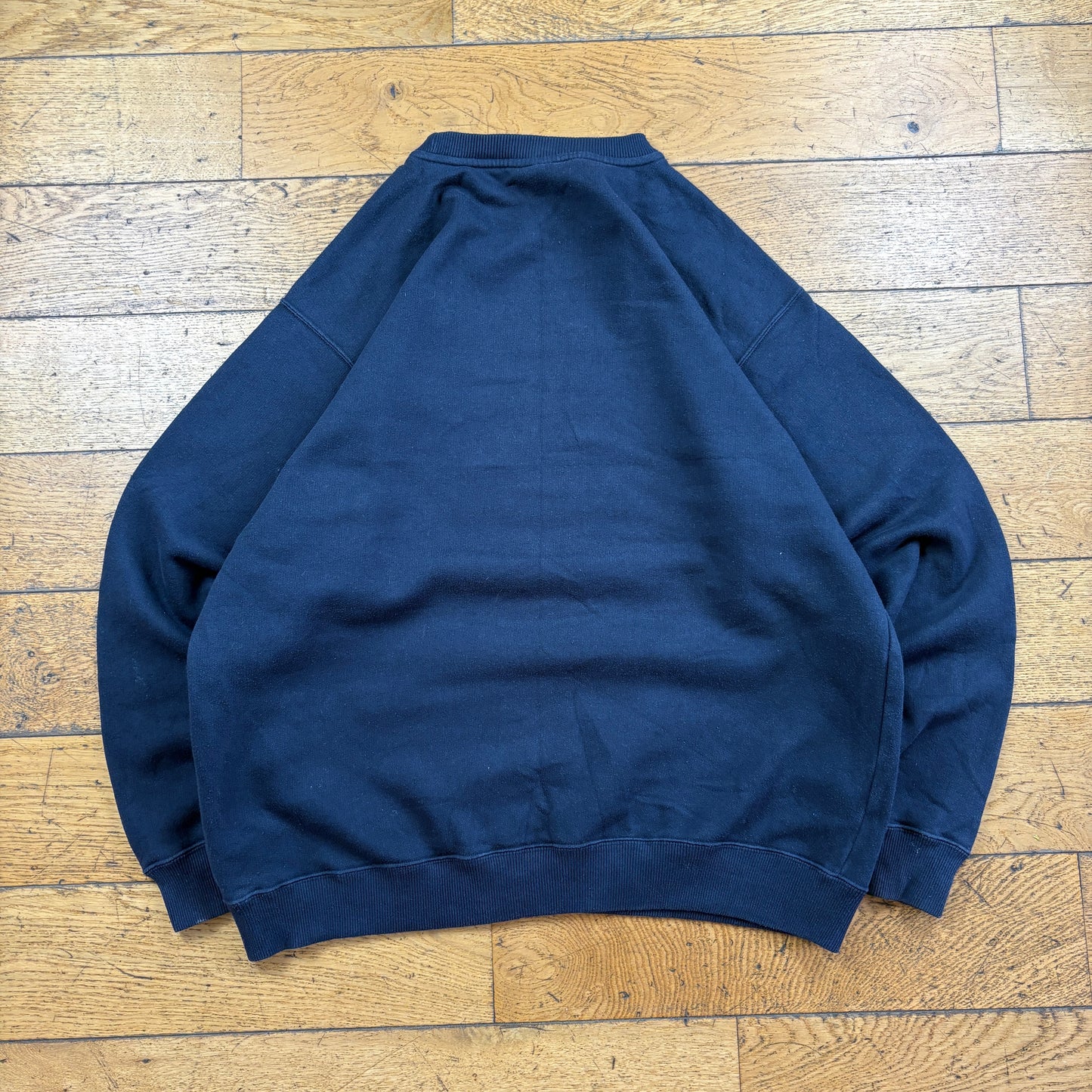 Vintage Reebok Navy Embroidered Sweatshirt - XL