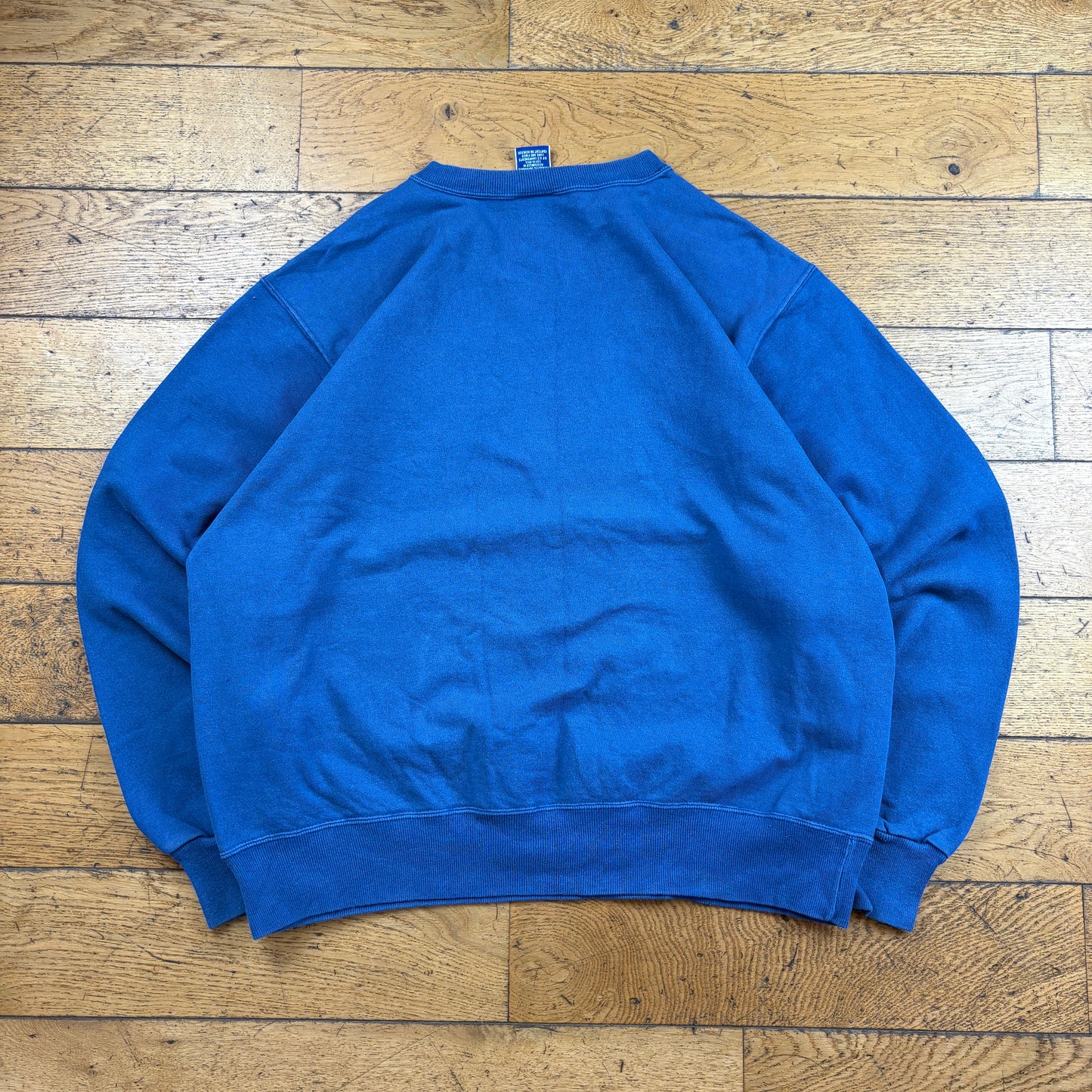 Vintage Champion Blue Embroidered Sweatshirt - XL