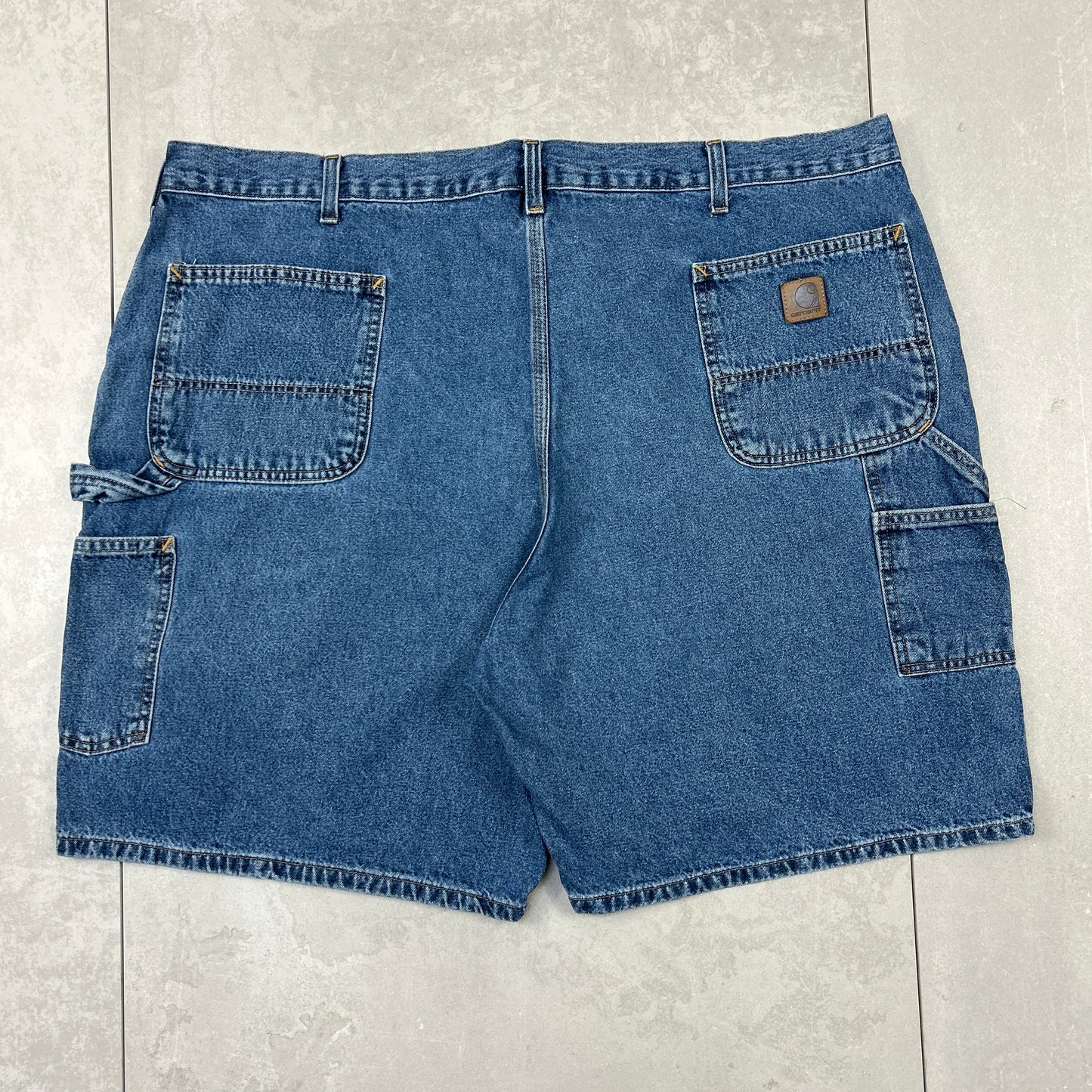 Vintage Carhartt Workwear Baggy Carpenter Blue Shorts - 46