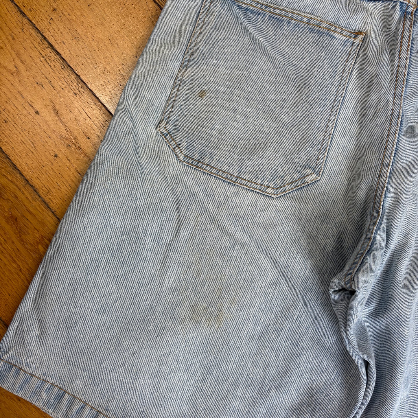 Vintage Extra Hip Hop Baggy Blue Shorts Jorts - 38