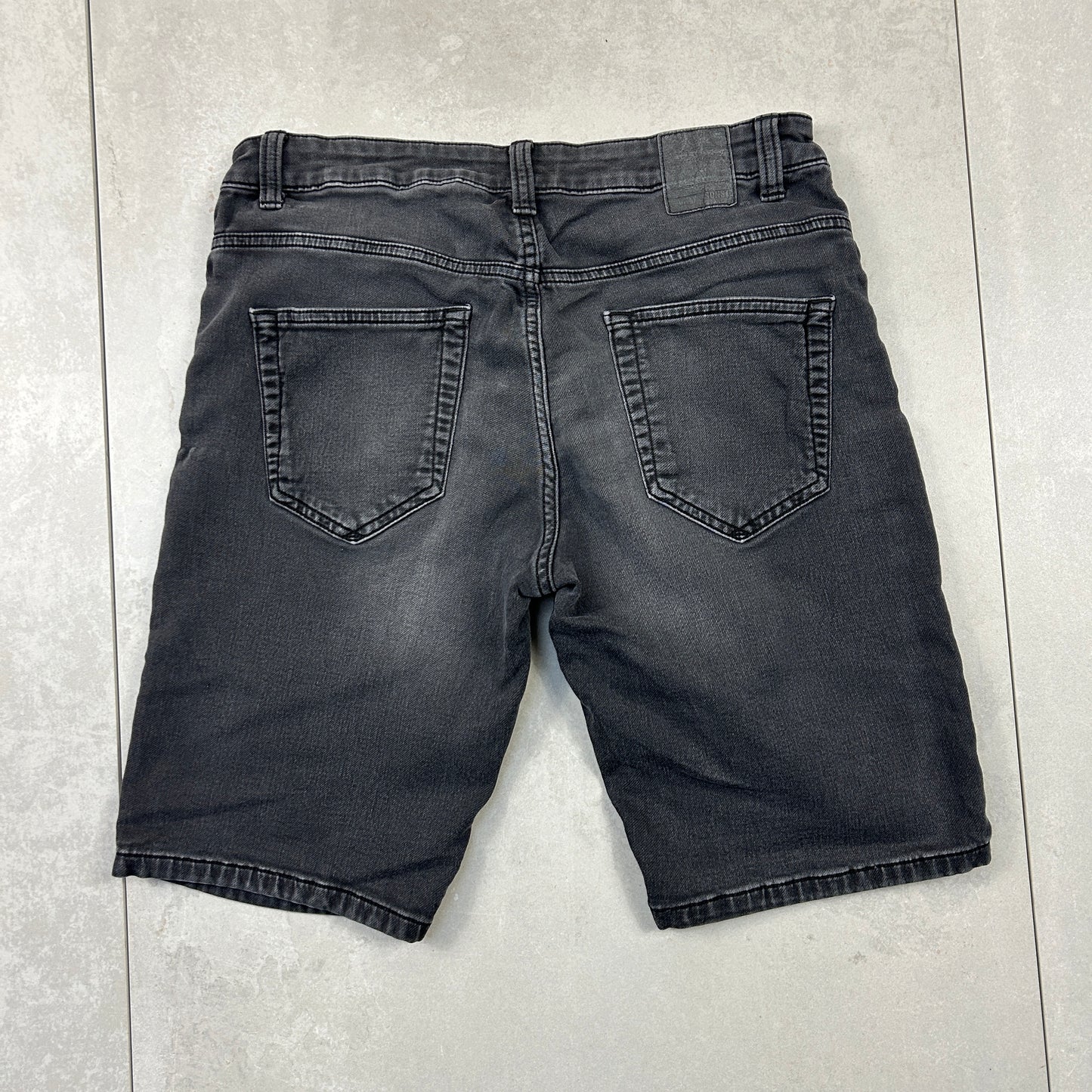 Only and Sons Black Denim Jorts Shorts - 32