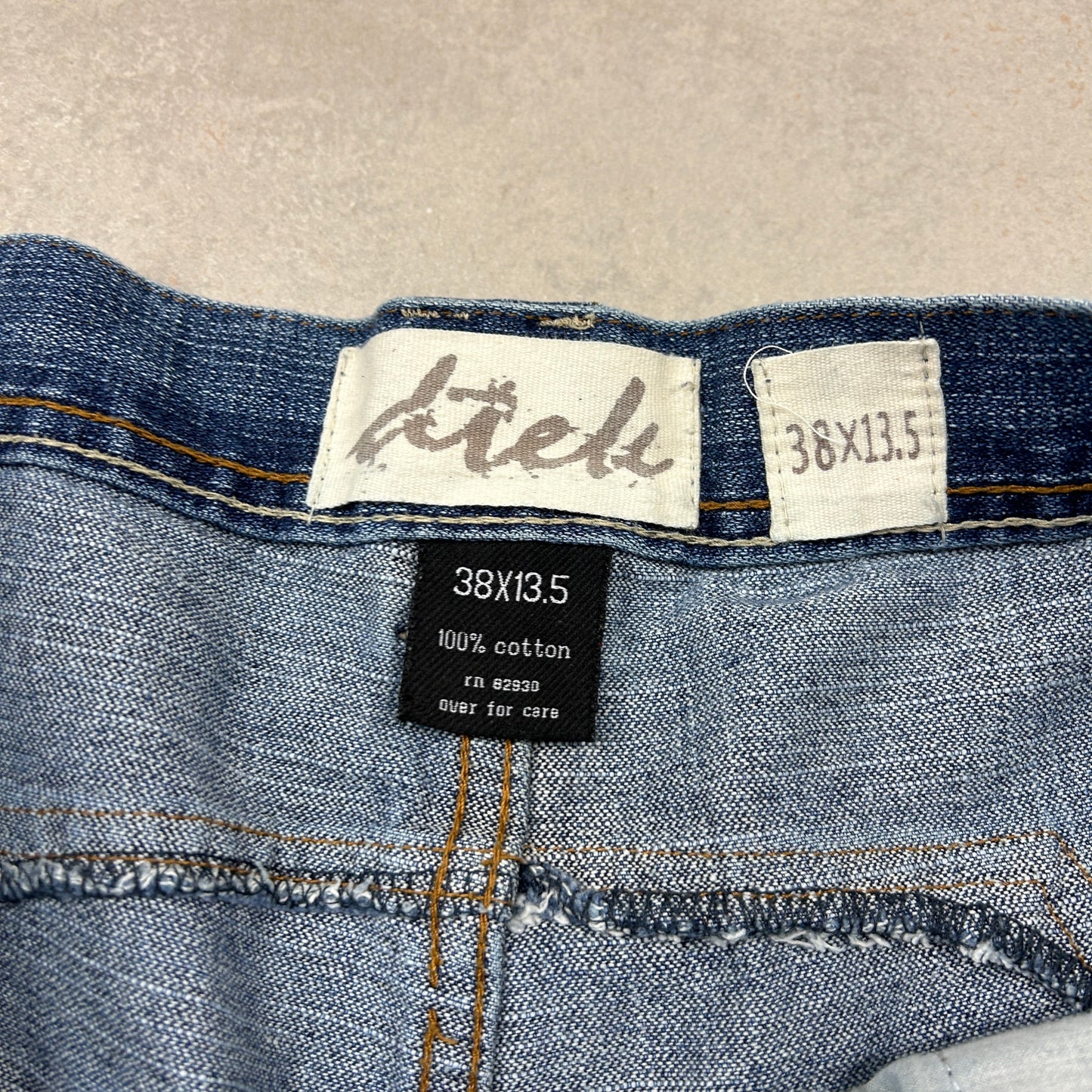 Vintage Embroidered Hip Hop Baggy Blue Shorts Jorts - 38