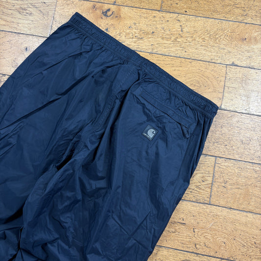 Vintage Carhartt Black Baggy Tracksuit Sweatpants Track Pants Bottoms - XL