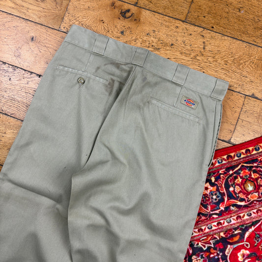 Vintage Dickies 874 Skate Grey Trousers - 34