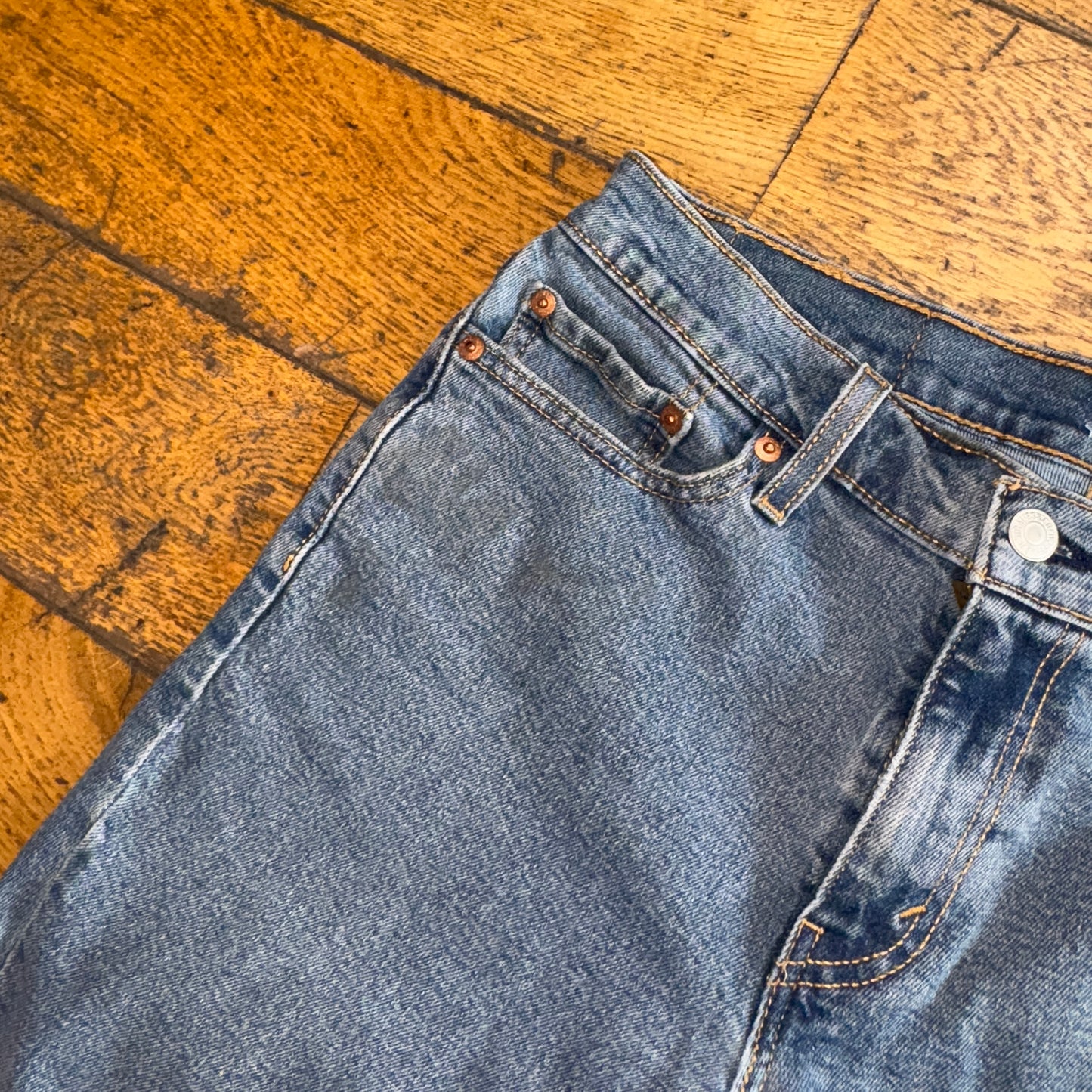 Vintage Levis 511 Slim Blue Denim Shorts - 30