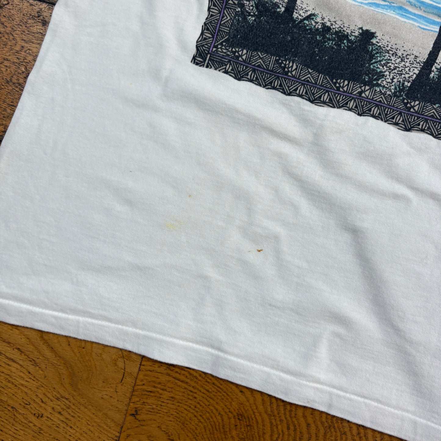 Vintage 90s Local Motion White Surfwear Single Stitch Graphic T-Shirt - S