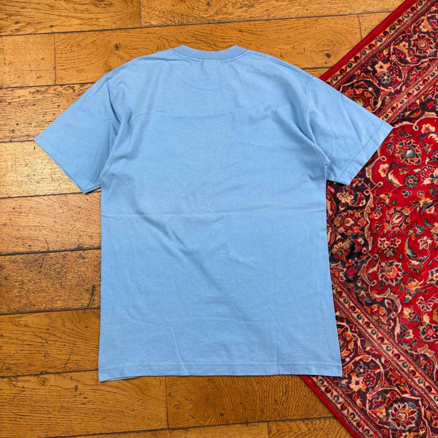 Vintage Nike Athletics Blue Graphic T-Shirt - XS