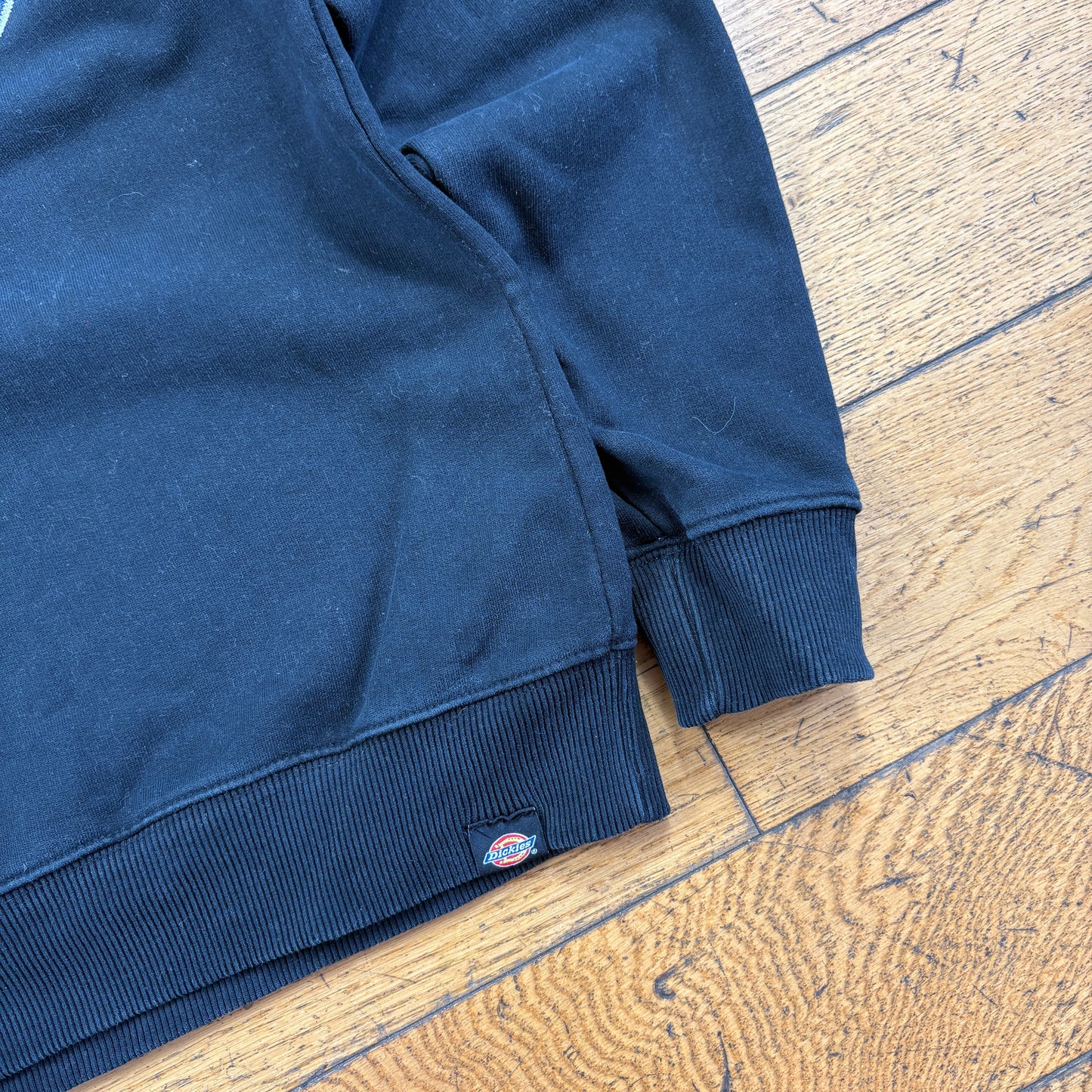 Vintage Dickies Black Spellout Embroidered Sweatshirt - M