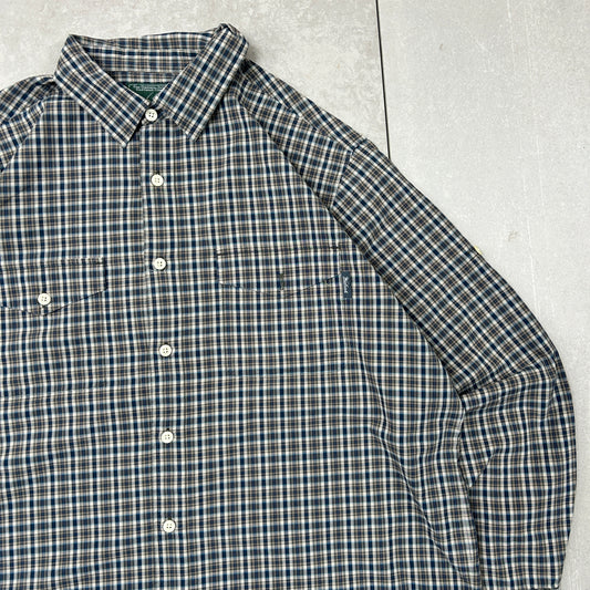 Vintage Woolrich Blue Check Shirt - XL
