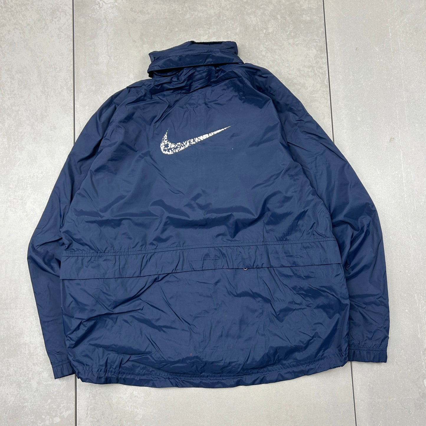 Vintage Nike Navy Tracksuit Track Shell Windbreaker Jacket - L