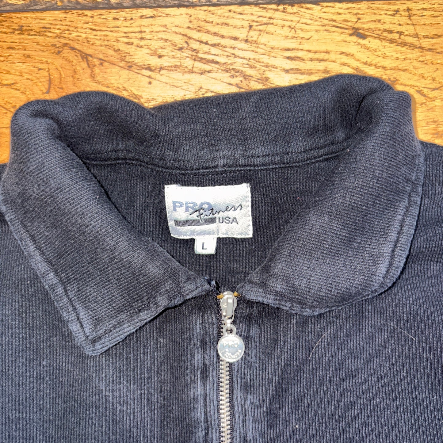 Vintage Black Pro Fitness Gym Bulldog Black Polo Shirt - XL