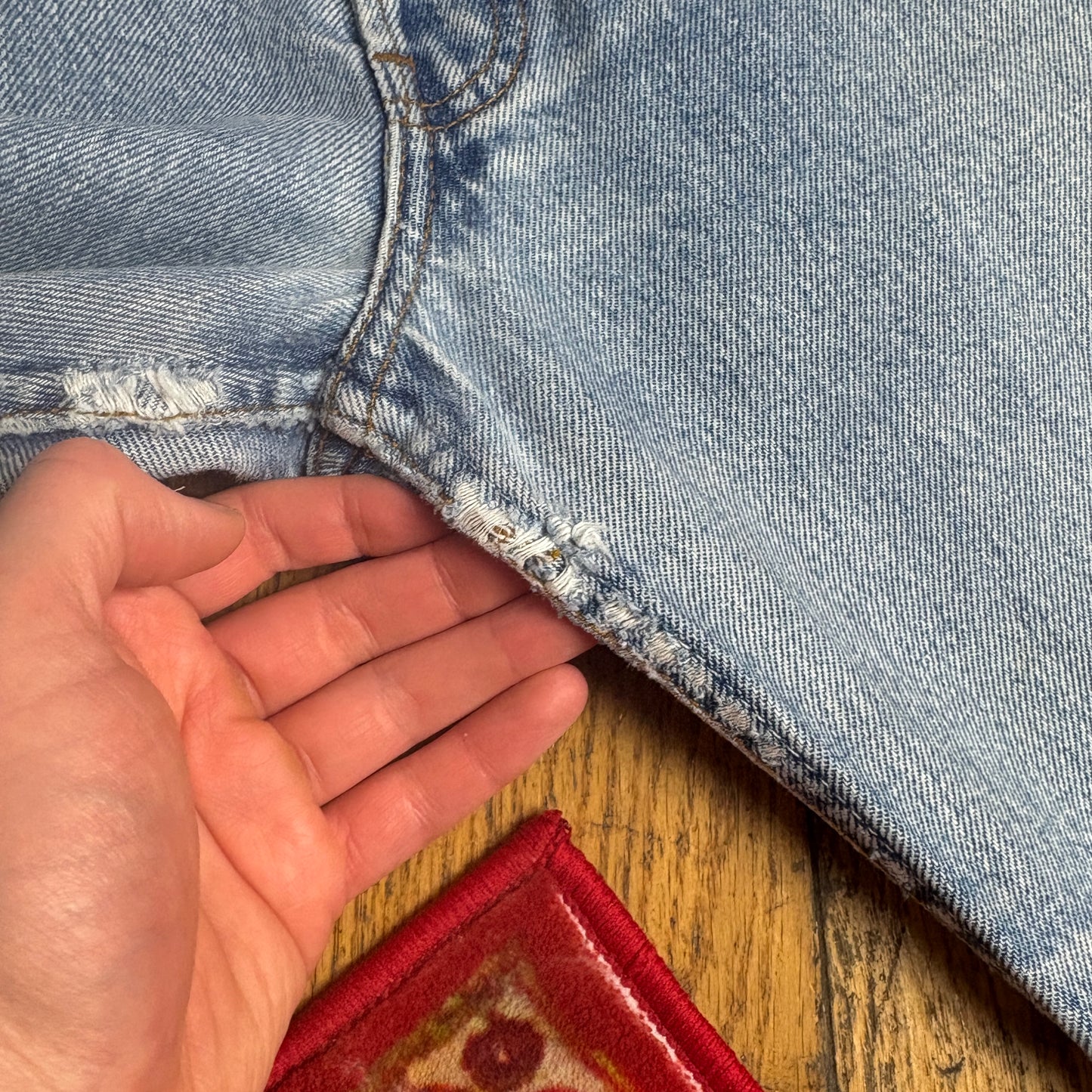 Vintage Levis 501 Straight Blue Denim Jeans - 32L