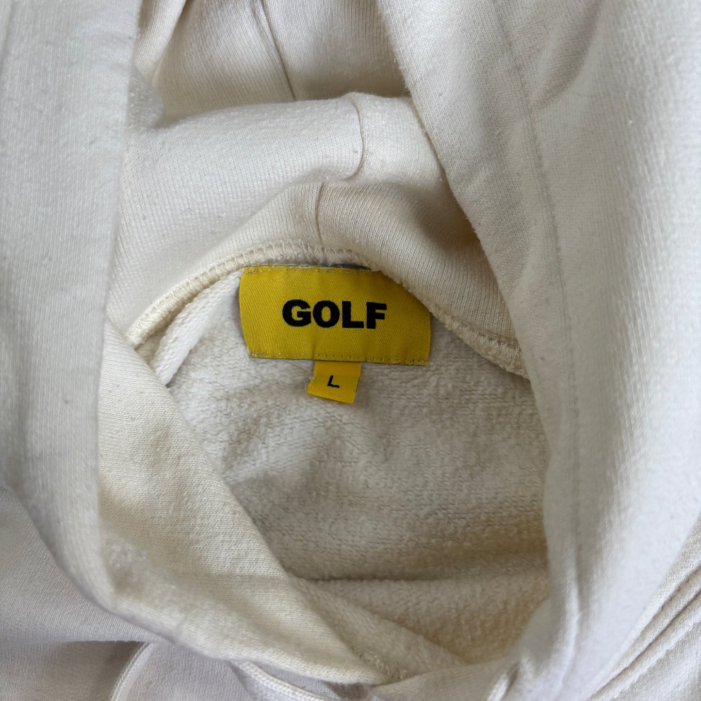 Vintage Golf Wang Tyler The Creator Cream Hoodie Embroidered Sweatshirt - L